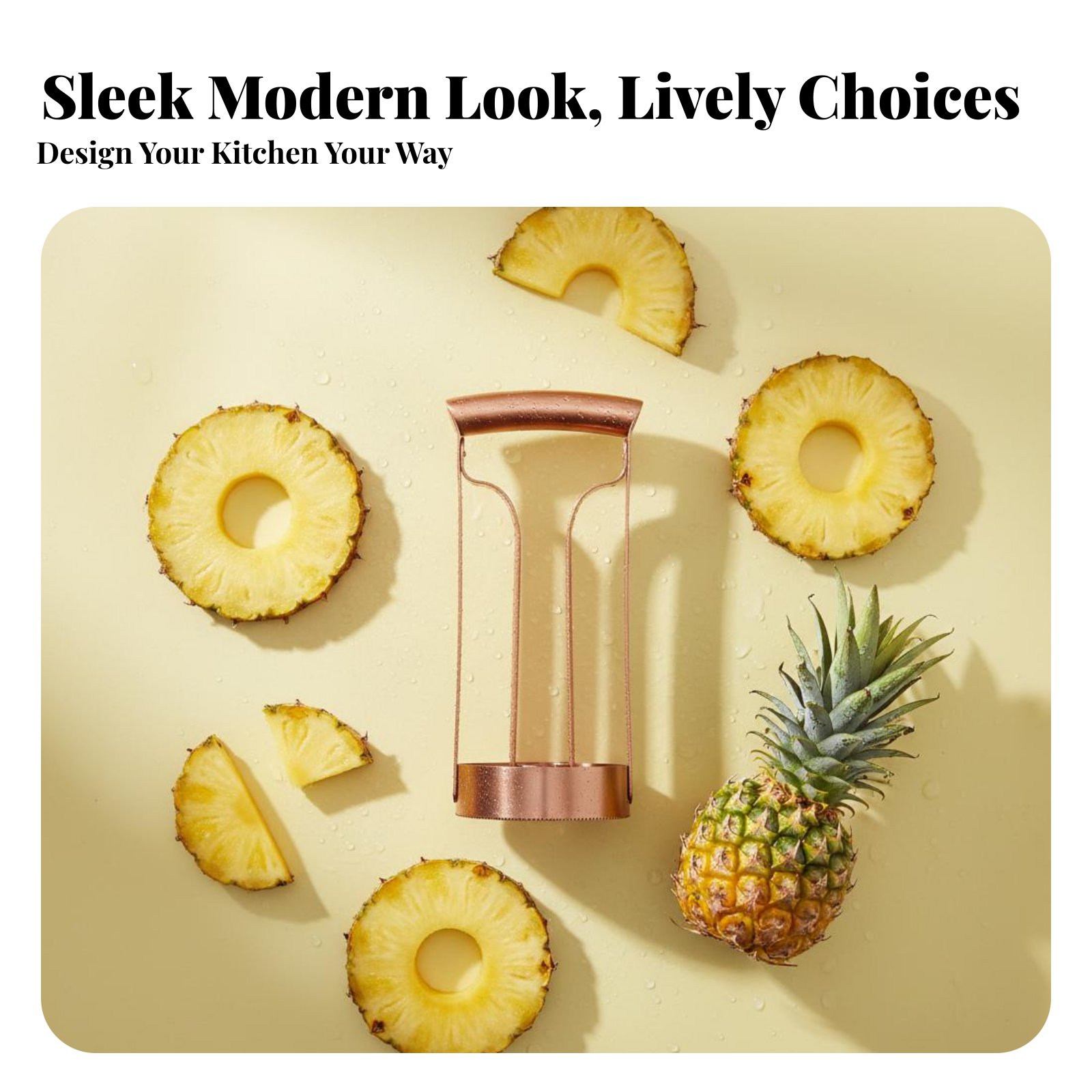 Kitchen Gadgets That Are Useful - เครื่องตัดสับปะรดสแตนเลส ตัดแกนและหั่นเป็นชิ้น เครื่องตัดสับปะรดสแตนเลส อุปกรณ์ครัว ใช้งานง่าย ประหยัดแรง