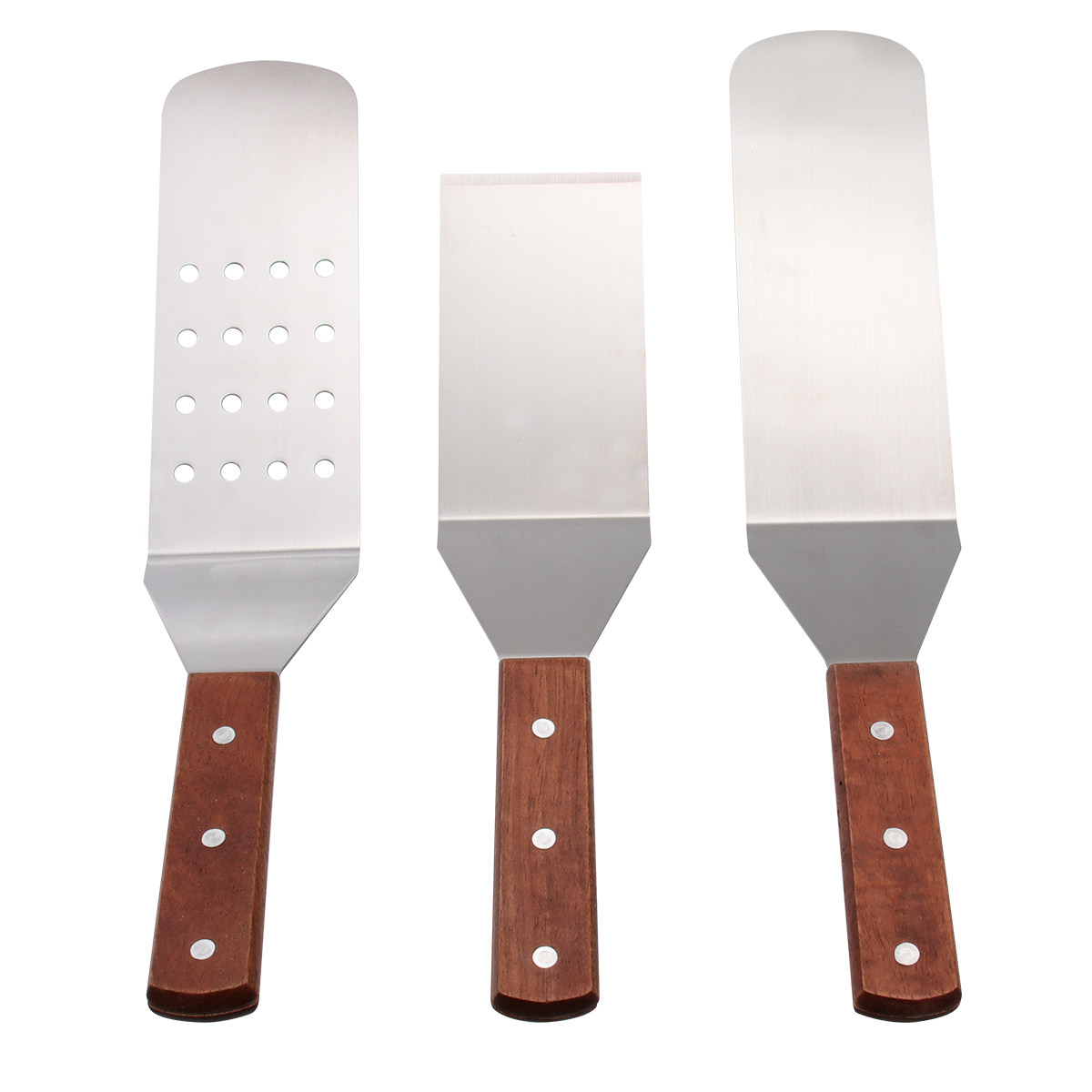 Kitchen Gadgets That Are Useful - ชุดตะหลิวพิซซ่าสแตนเลสพร้อมด้ามจับไม้ธรรมชาติ สำหรับการอบ ปิ้งย่าง ร้านอาหาร ใช้ในบ้าน อุปกรณ์ครัว