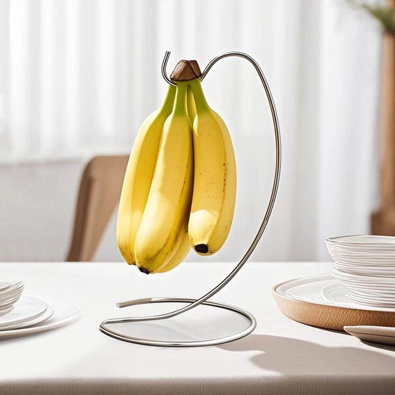 Kitchen Gadgets Modern - ที่แขวนกล้วย 1 ชิ้น ช่วยรักษาความสดของกล้วย ที่แขวนแบบทันสมัย ตะขอแขวนรูปต้นไม้สำหรับวางบนเคาน์เตอร์ครัว