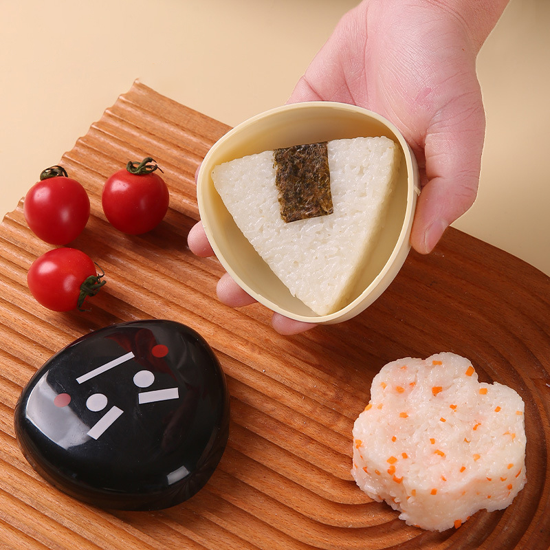 Kitchen Gadgets Japanese - ชุดทำข้าวปั้นสามเหลี่ยม กล่องข้าวเบนโตะ สำหรับทำซูชิ ข้าวห่อผัก อุปกรณ์ครัวแบบญี่ปุ่น ชุดทำข้าวปั้นโอริกิริ