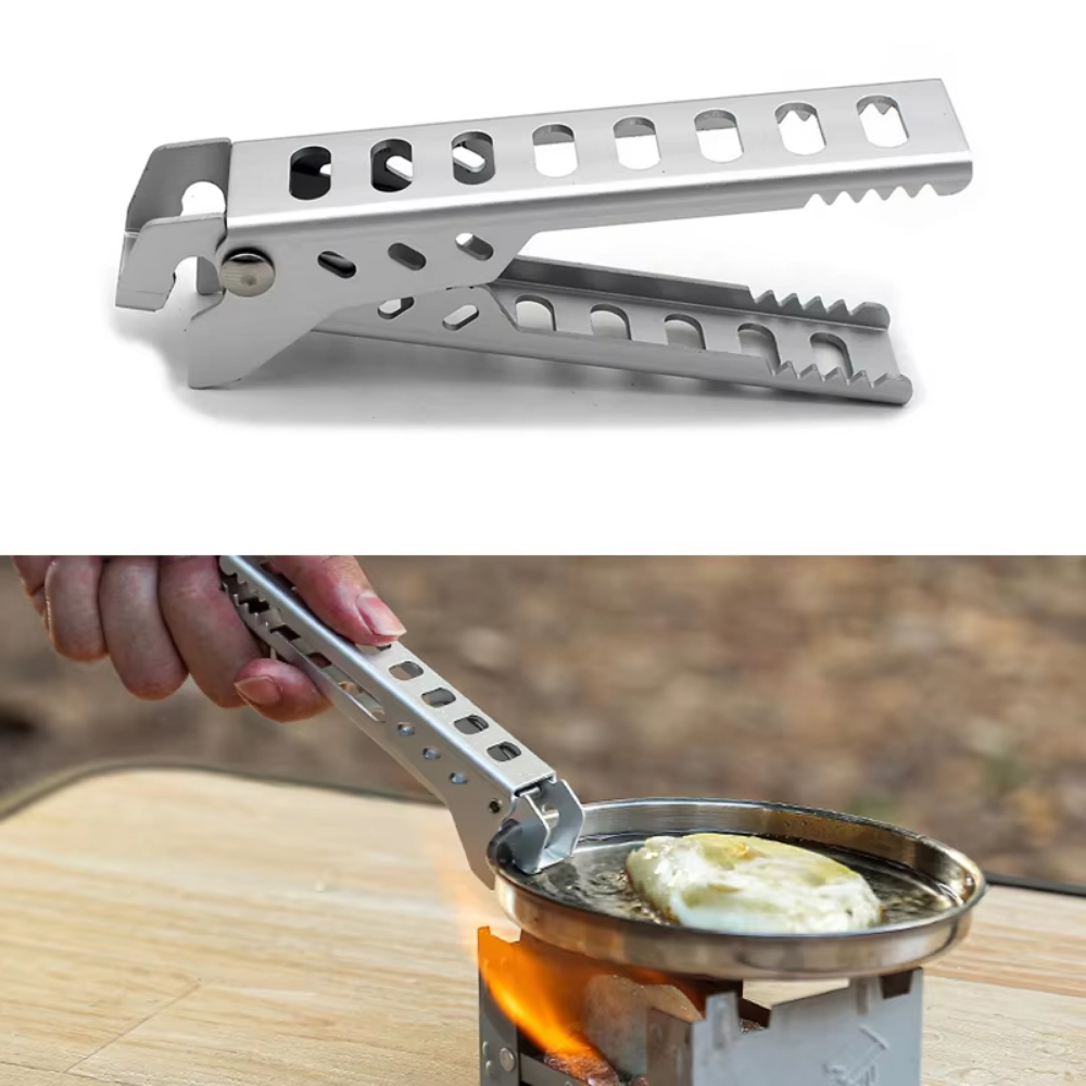 Kitchen Gadgets You Need - ที่จับหม้ออลูมิเนียมกันความร้อนแบบพกพาสำหรับตั้งแคมป์ อุปกรณ์ครัวสำหรับทำอาหาร