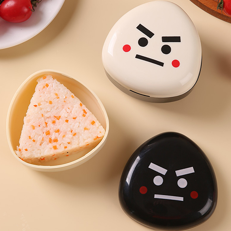 Kitchen Gadgets Japanese - แม่พิมพ์ทำซูชิโอนิกิริทรงสามเหลี่ยม ชุดกล่องเบนโตะ อุปกรณ์ทำข้าวห่อผัก สไตล์ญี่ปุ่น อุปกรณ์ครัวสำหรับทำอาหารในบ้าน