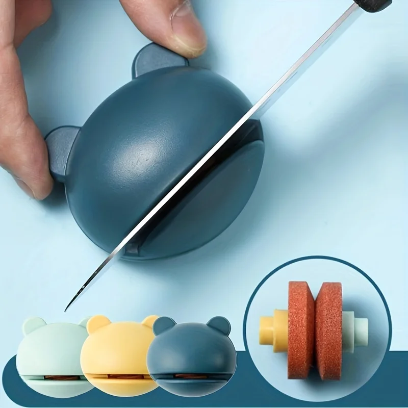 Kitchen Gadgets That Are Useful - ที่ลับมีดรูปกบการ์ตูนขนาดเล็ก 1 ชิ้น สำหรับใช้ในครัวและตั้งแคมป์ ช่วยฟื้นฟูและซ่อมแซมใบมีดที่หยาบ อุปกรณ์ครัว