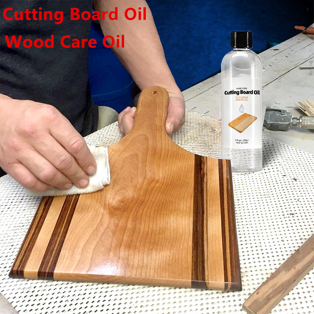 Bamboo Cutting Board - น้ำมันแร่เกรดอาหารสำหรับเขียงไม้ - น้ำยาบำรุงและปกป้องไม้ธรรมชาติ สำหรับเฟอร์นิเจอร์ไม้ไผ่ ภาชนะไม้ และเขียง