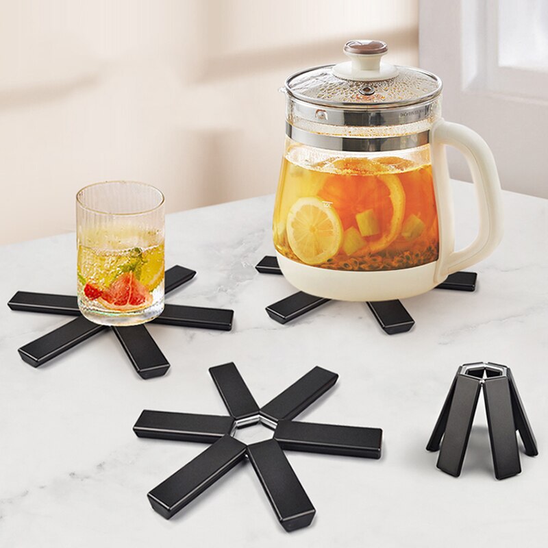 Kitchen Gadgets Modern - อุปกรณ์ครัว แผ่นรองกันความร้อนแบบพับได้ สำหรับหม้อ จาน ชาม แก้ว