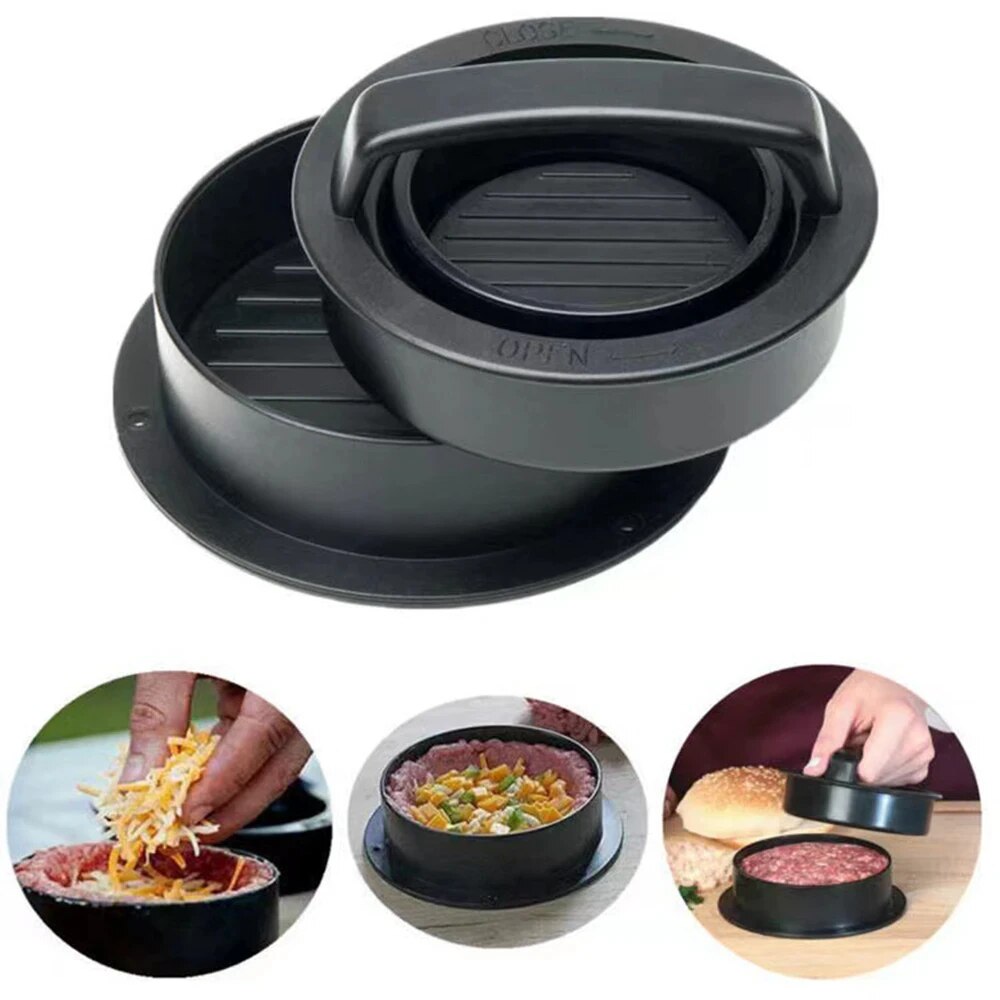รอบเบอร์เกอร์เบอร์เกอร์กดเนื้อ - Kitchen Gadgets Modern บทวิจารณ์และราคา