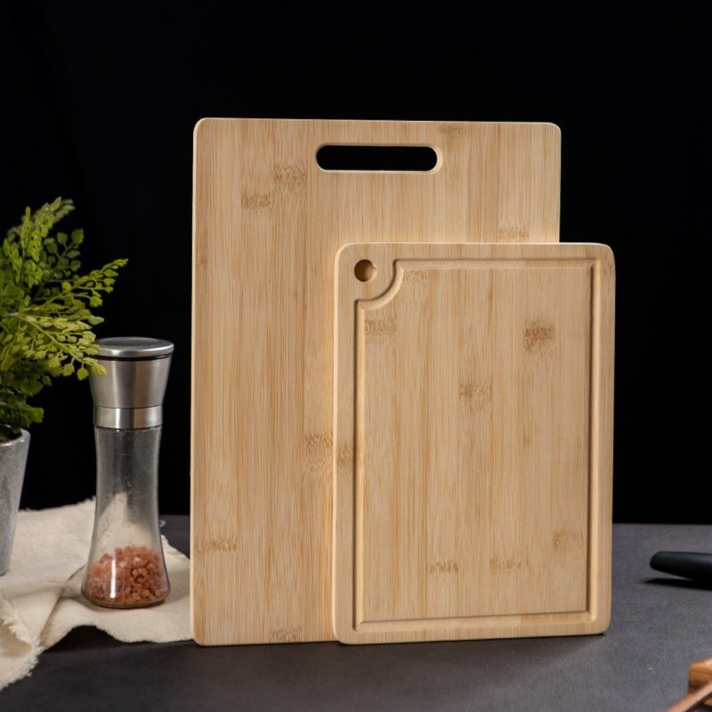 แผ่นรองตัดไม้ไผ่เป็นมิตรต่อสิ่ - Bamboo Cutting Board บทวิจารณ์และราคา