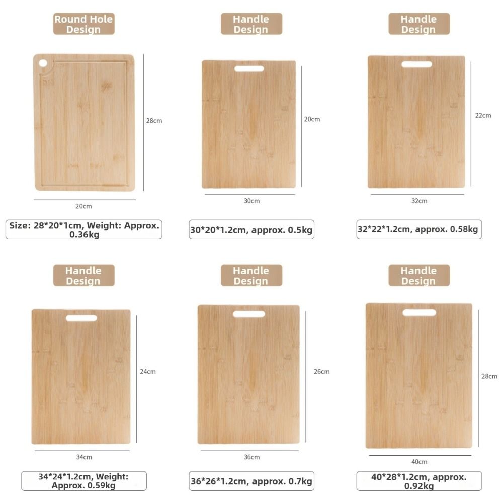 แผ่นรองตัดไม้ไผ่เป็นมิตรต่อสิ่ - Bamboo Cutting Board บทวิจารณ์และราคา