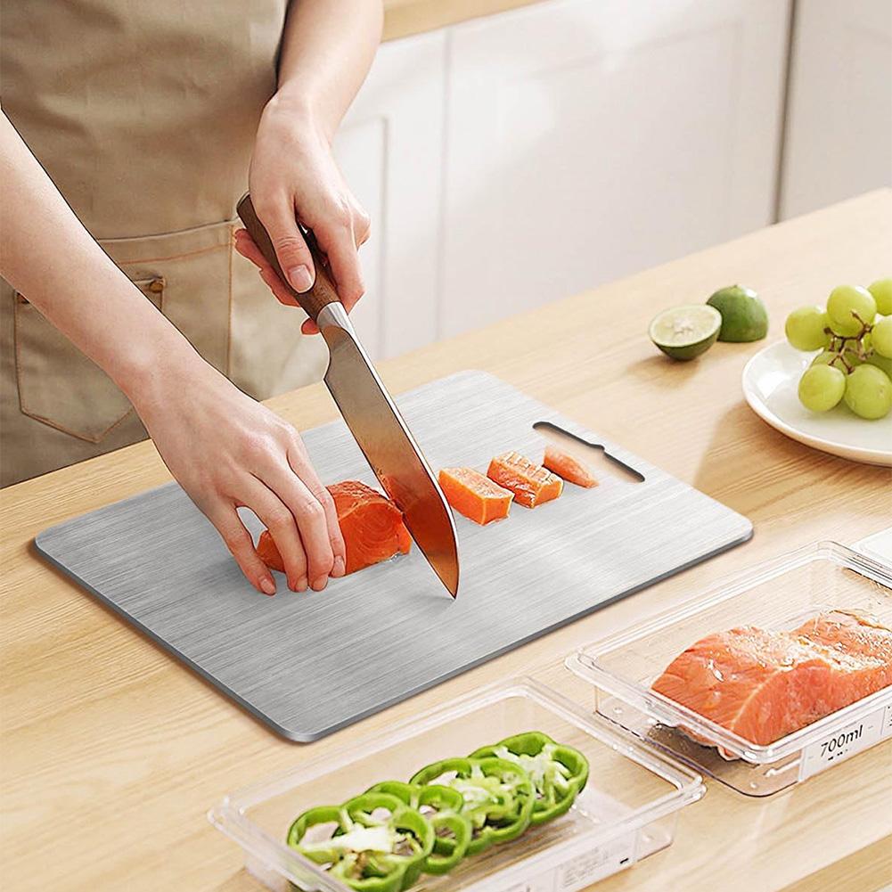 เขียงสแตนเลสหนาพิเศษ ป้องกันแบ - Bamboo Cutting Board บทวิจารณ์และราคา