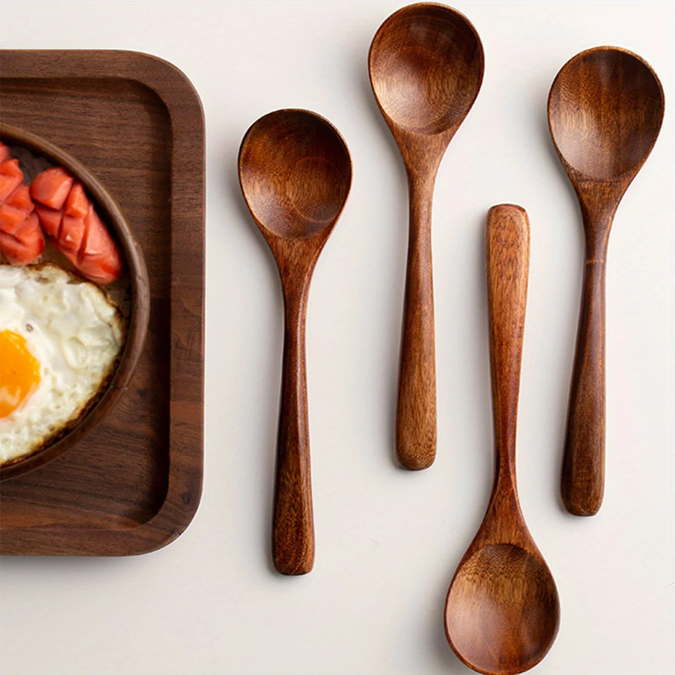 ชุดช้อนไม้แบบใช้ซ้ำได้ทันสมัย  - Kitchen Gadgets Modern บทวิจารณ์และราคา
