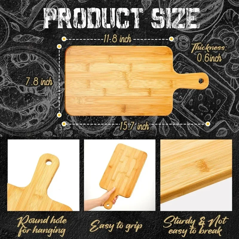 เขียงไม้ไผ่พร้อมหูจับ เขียงไม้ - Bamboo Cutting Board บทวิจารณ์และราคา