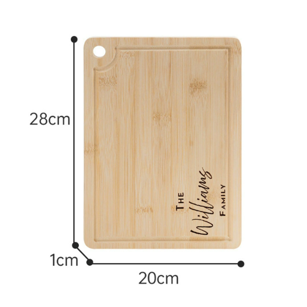 เขียงไม้ไผ่สลักชื่อส่วนตัว 1 ช - Bamboo Cutting Board บทวิจารณ์และราคา
