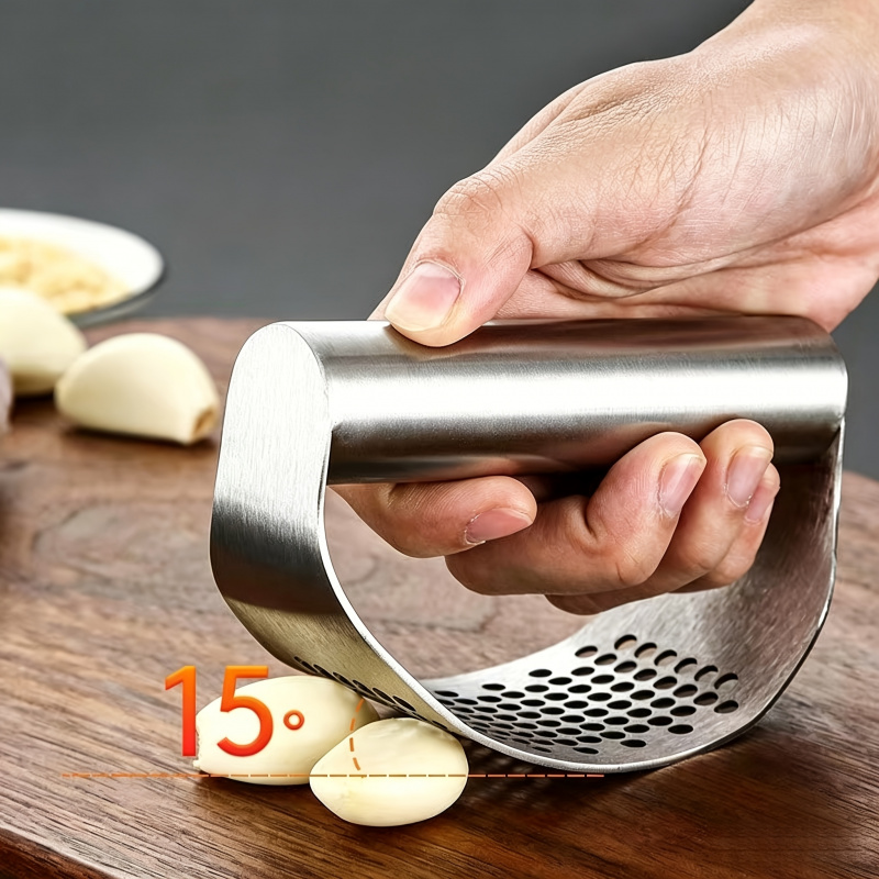 เครื่องกดกระเทียมแบบวงแหวนสแตน - Kitchen Gadgets That Are Useful บทวิจารณ์และราคา