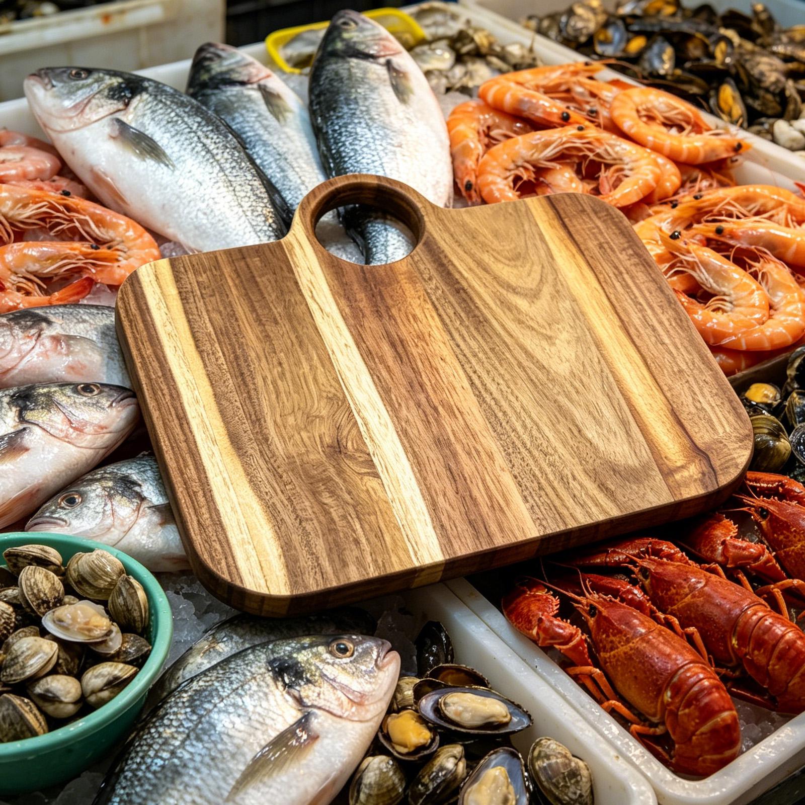 เขียงครัวกันลื่น รูปทรงกระเป๋า - Bamboo Cutting Board บทวิจารณ์และราคา