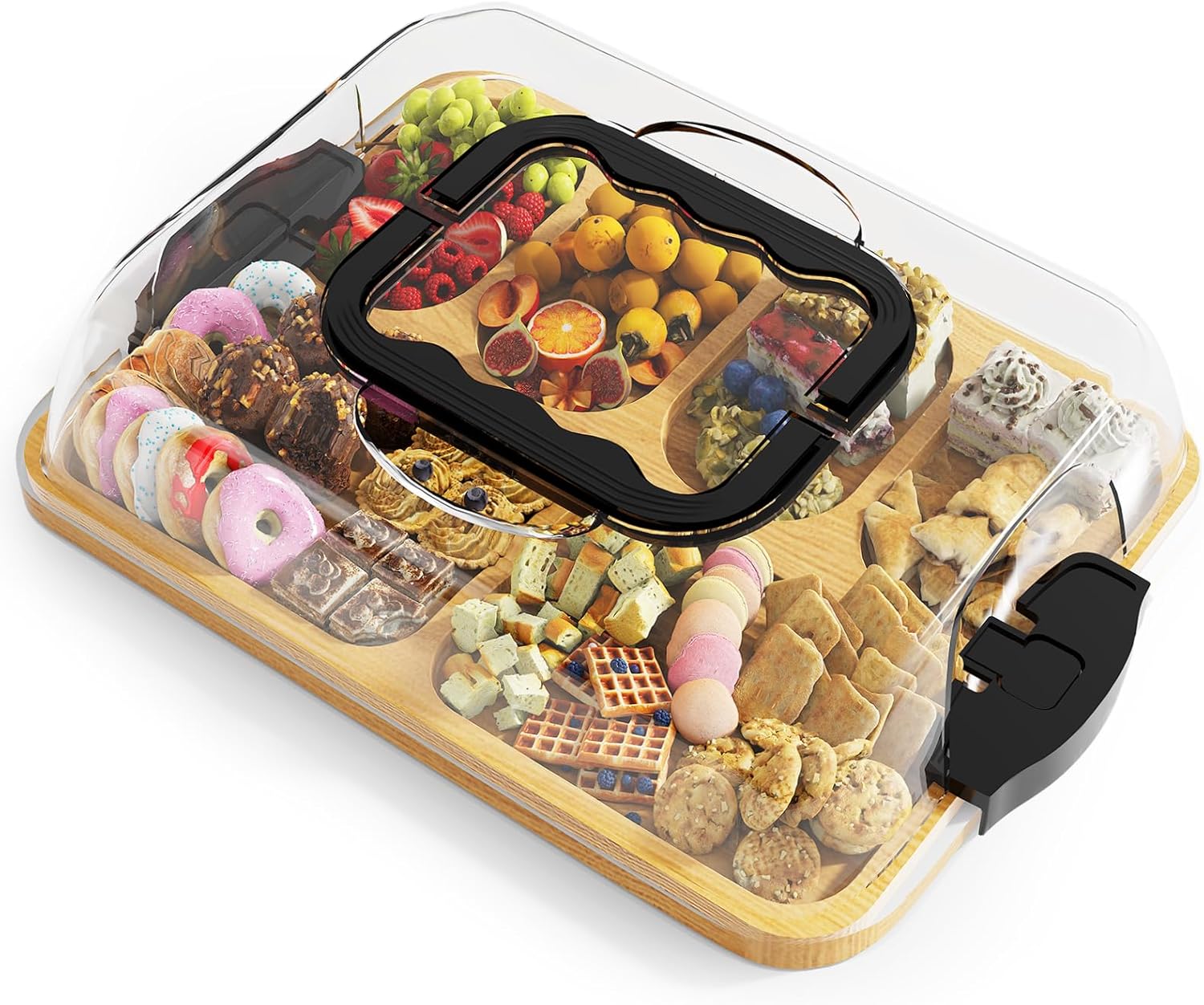เขียงไม้ไผ่ขนาดใหญ่แบบ 2-in-1  - Bamboo Cutting Board บทวิจารณ์และราคา