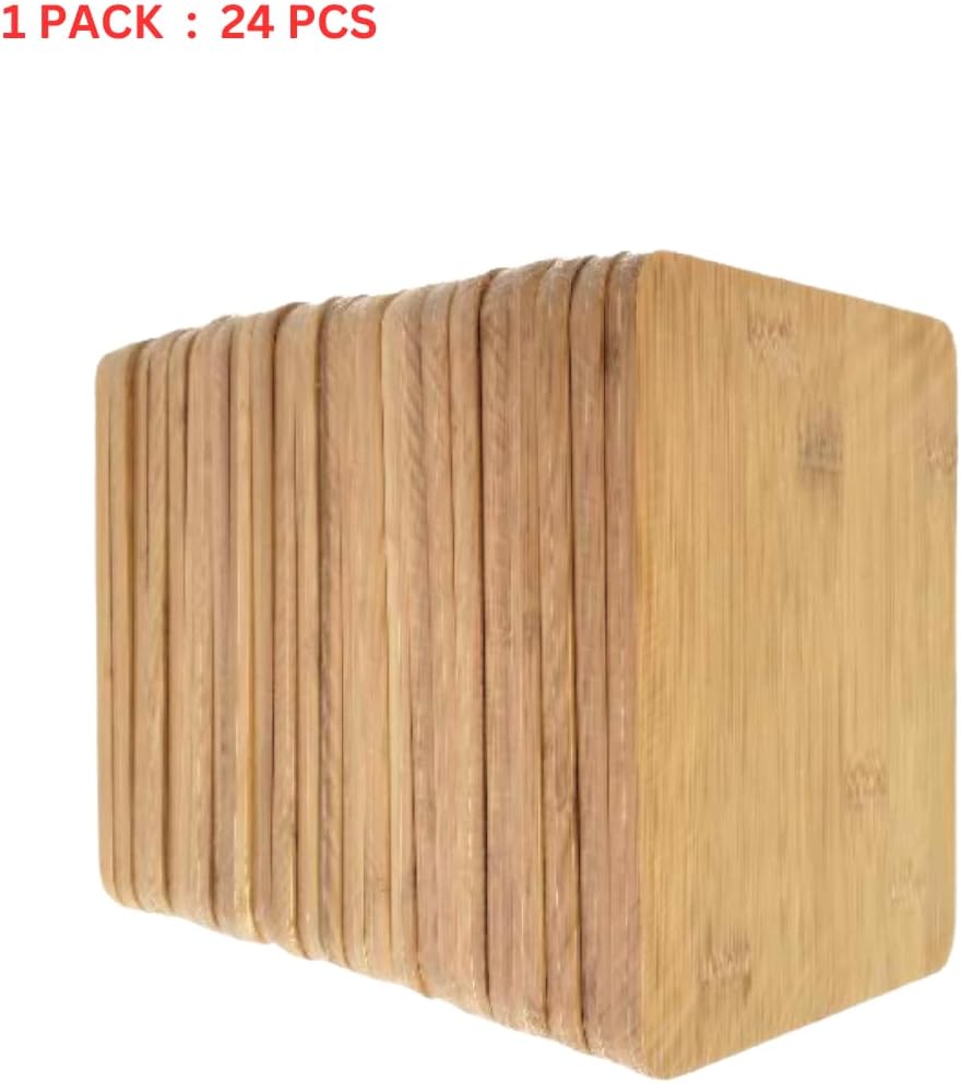 ชุดเขียงไม้ไผ่แบบเรียบ 24 ชิ้น - Bamboo Cutting Board บทวิจารณ์และราคา