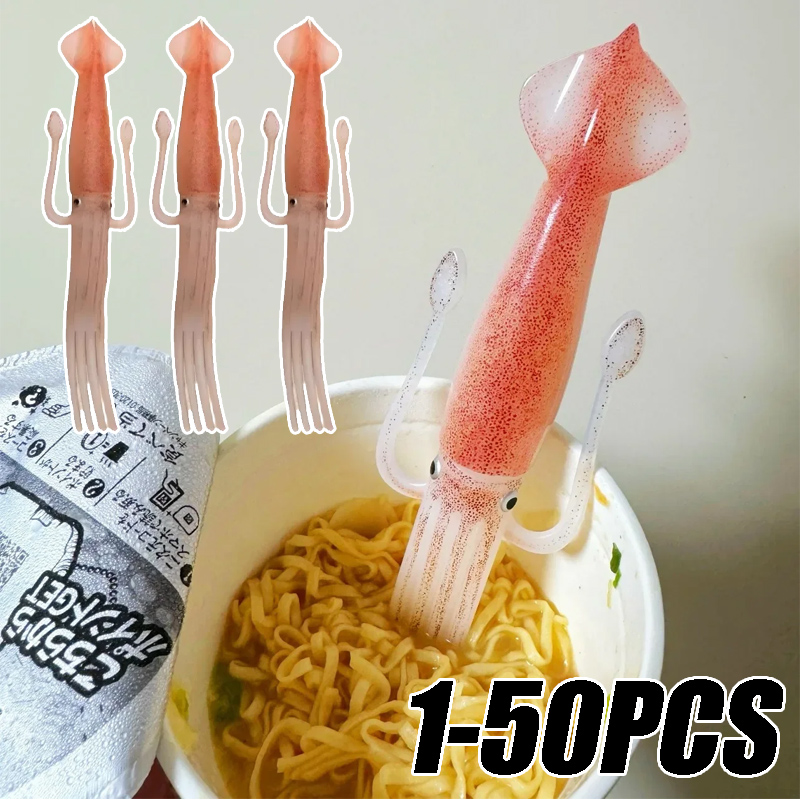 ส้อมรูปปลาหมึก 1-50 ชิ้น ดีไซน - Kitchen Gadgets Japanese บทวิจารณ์และราคา