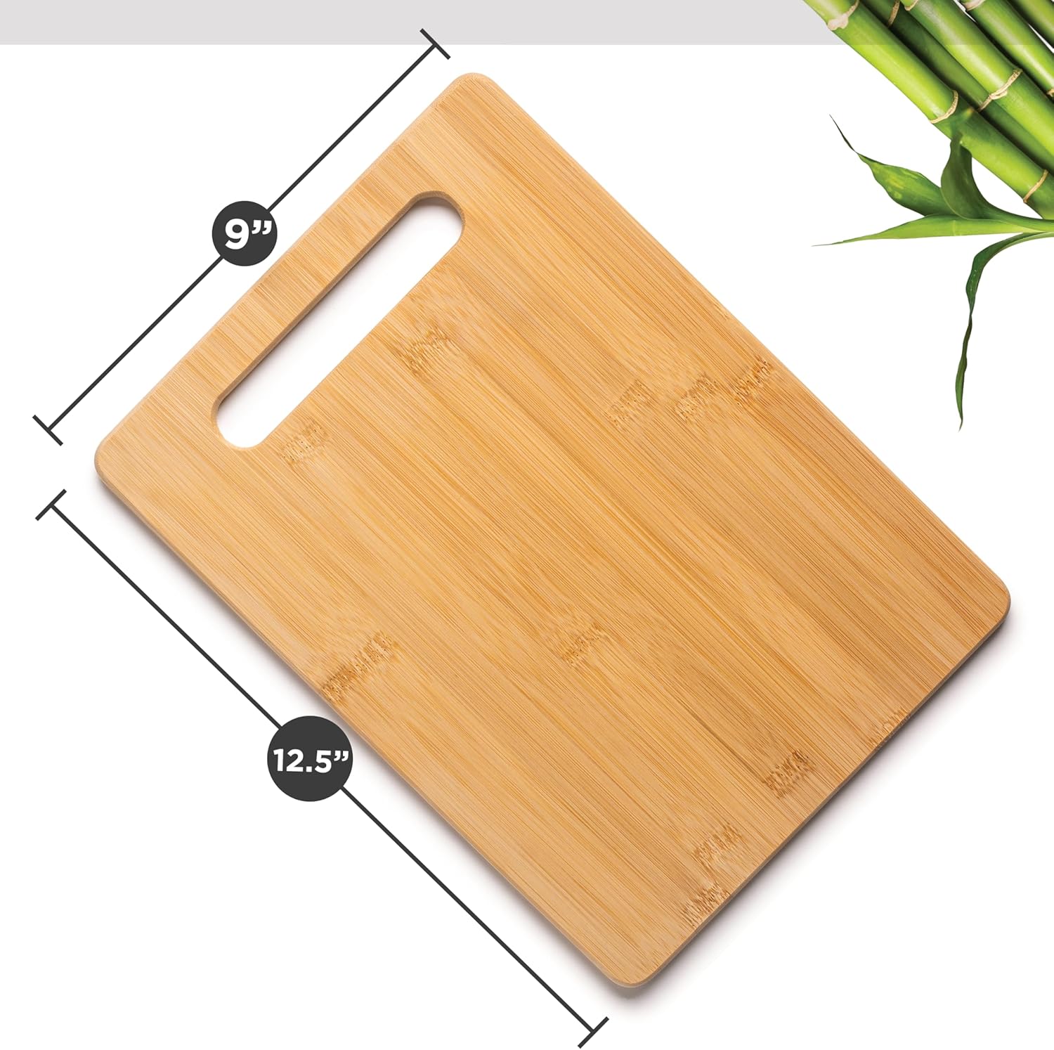 เขียงไม้ไผ่ขนาด 12.5x9 นิ้ว สำ - Bamboo Cutting Board บทวิจารณ์และราคา