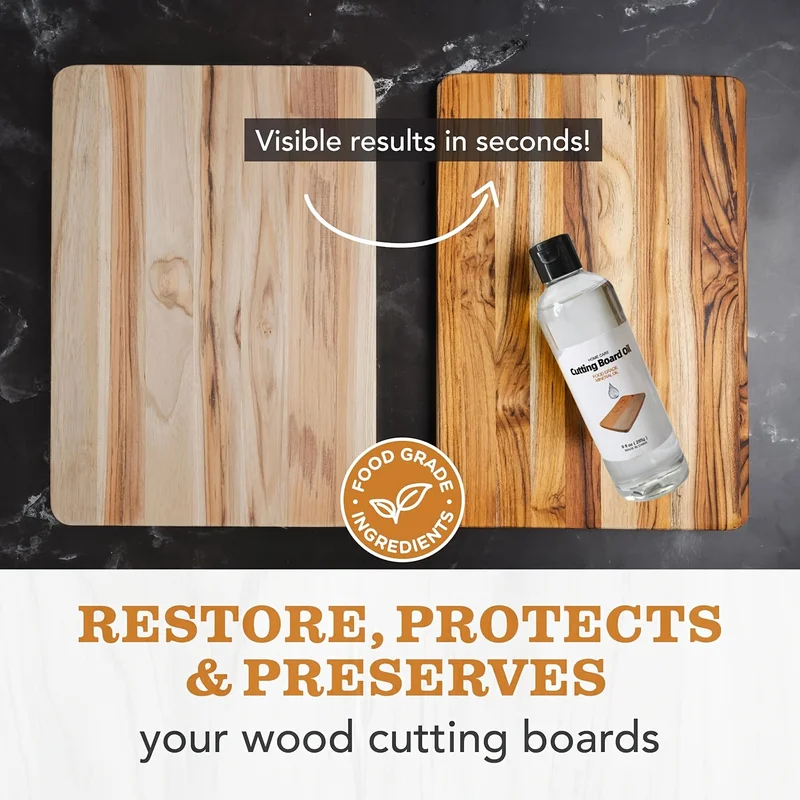 น้ำมันแร่เกรดอาหารสำหรับเขียงไ - Bamboo Cutting Board บทวิจารณ์และราคา