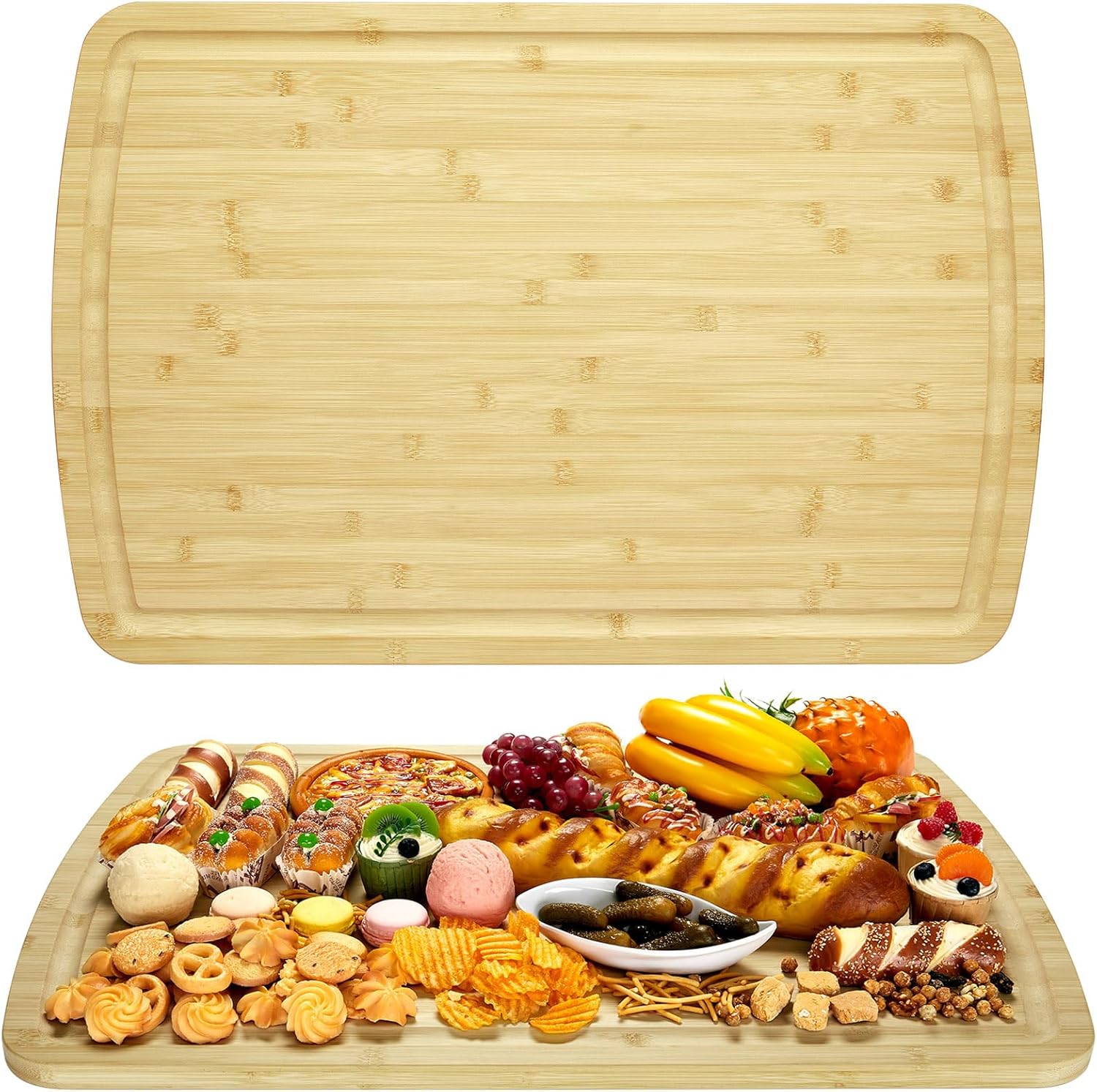 เขียงไม้ไผ่สำหรับห้องครัว, เขี - Bamboo Cutting Board บทวิจารณ์และราคา
