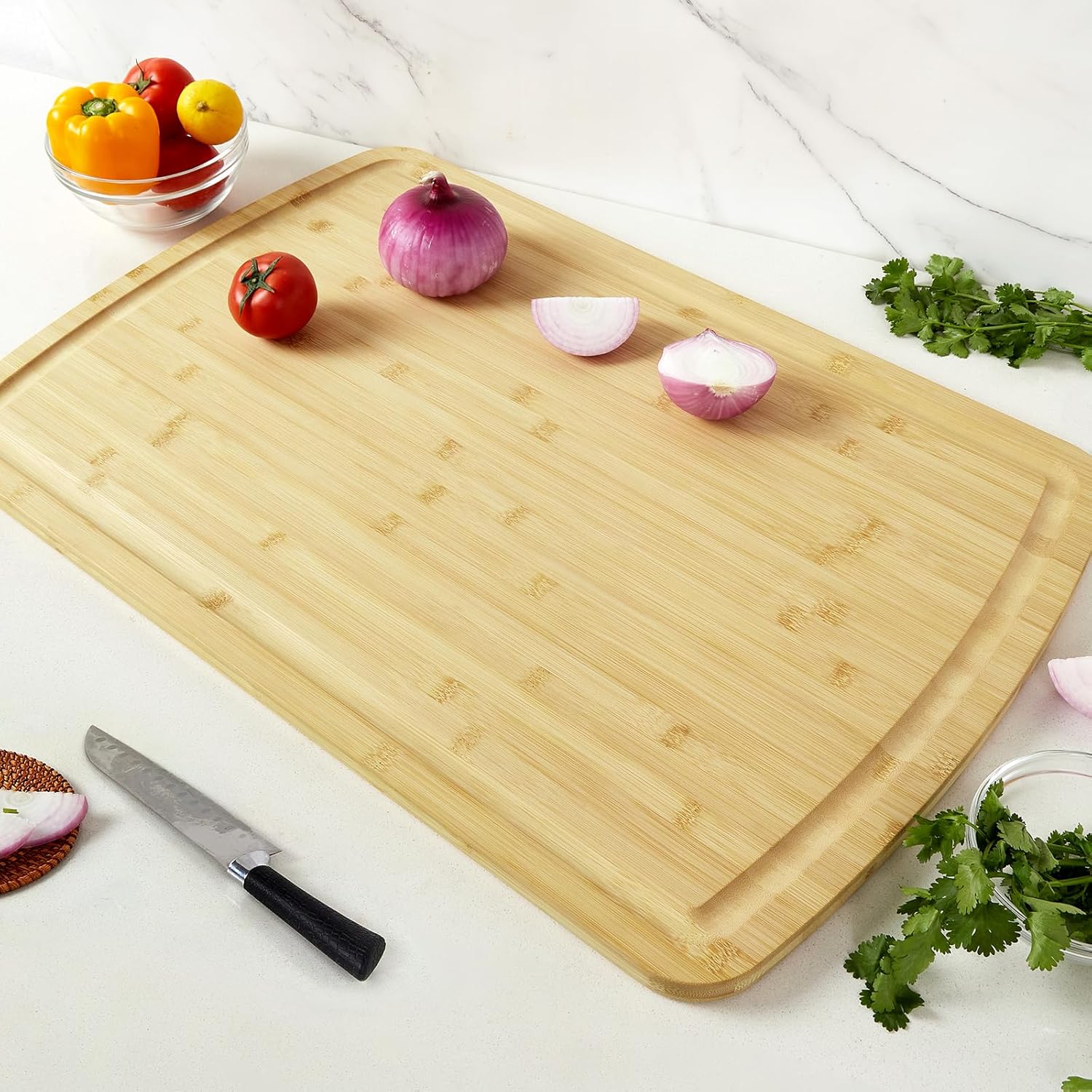 เขียงไม้ไผ่สำหรับห้องครัว, เขี - Bamboo Cutting Board บทวิจารณ์และราคา